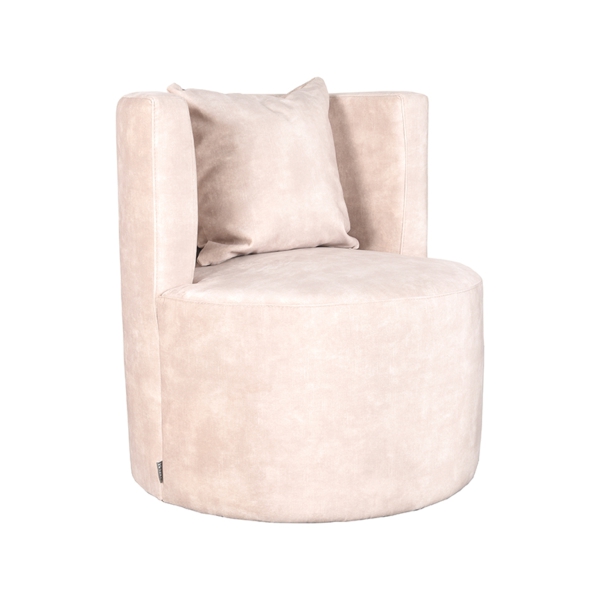 LABEL51 Fauteuils Evy - Naturel - Velours - 65 cmLABEL51