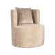 LABEL51 Fauteuil Evy - Zand - Velours - 65 cmLABEL51