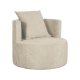 LABEL51 Fauteuils Evy - Beige - Fluweel - 90 cmLABEL51
