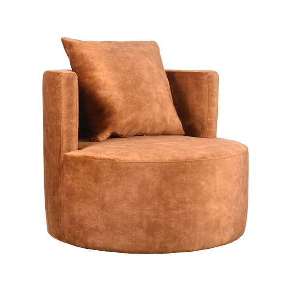 LABEL51 Fauteuils Evy - Oker - Velours - 90 cmLABEL51