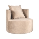 LABEL51 Fauteuil Evy - Zand - Velours - 90 cmLABEL51