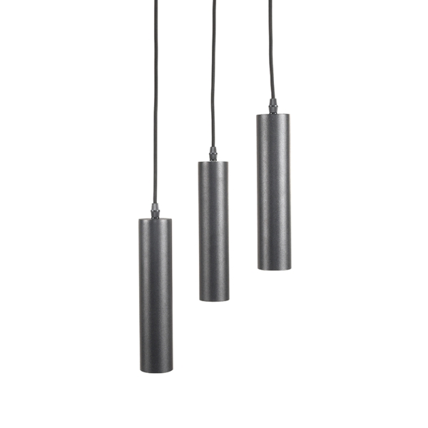 LABEL51 Hanglampen Ferroli - Zwart - Metaal - 3-lichtsLABEL51