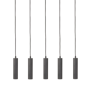LABEL51 Hanglamp Ferroli - Zwart - Metaal - 5-lichtsLABEL51