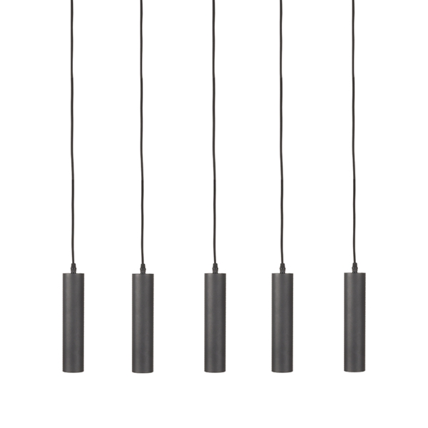 LABEL51 Hanglampen Ferroli - Zwart - Metaal - 5-lichtsLABEL51