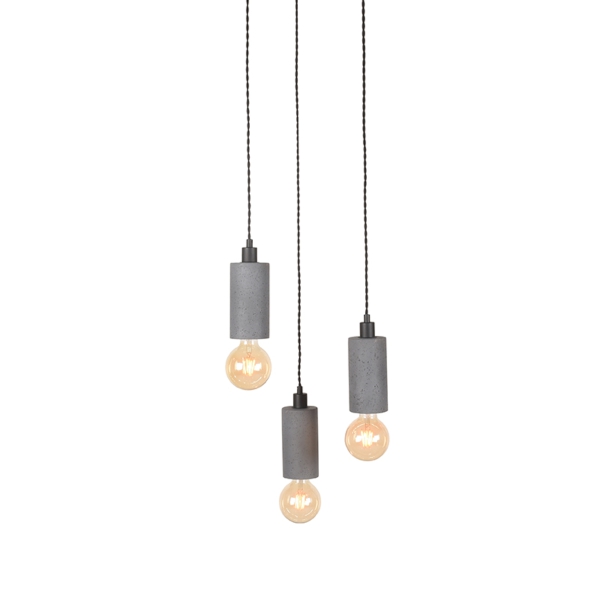 LABEL51 Hanglampen Fresco - Concrete - Beton - 3-LichtsLABEL51