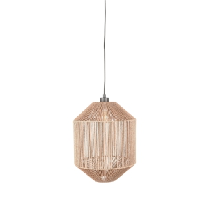 LABEL51 Hanglamp Ibiza - Naturel - Jute - 1-Lichts CilinderLABEL51