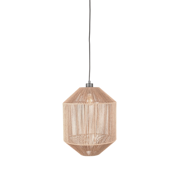 LABEL51 Hanglampen Ibiza - Naturel - Jute - 1-Lichts CilinderLABEL51