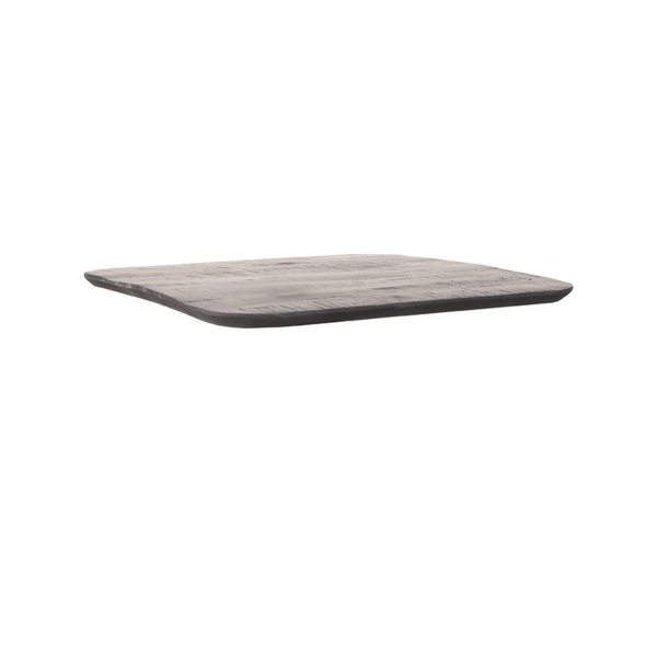 LABEL51 Eetkamertafels Tafelblad Sloppy Edge - Zwart - Mangohout - 70 cm SloppyLABEL51