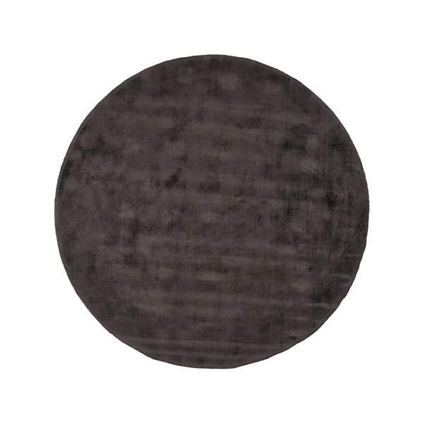 LABEL51 Vloerkleden Velvy - Antraciet - Synthetisch - 200x200 cmLABEL51