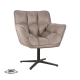 LABEL51 Fauteuil Ian - Taupe - MicrofiberLABEL51