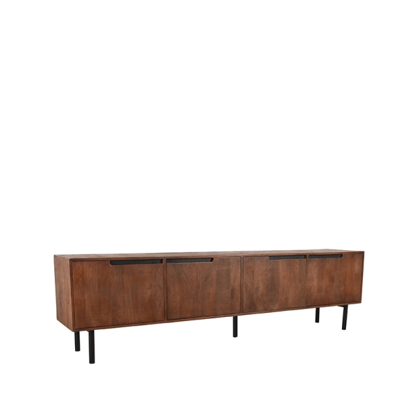 LABEL51 Tv-meubel Rio - Espresso - Mangohout - Tv-Meubel 220 cmLABEL51