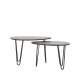 LABEL51 Salontafels Frisk - Zwart - Mangohout - 68 cmLABEL51