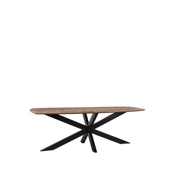LABEL51 Eetkamertafels Zane - Espresso - Mangohout - 160x100 cmLABEL51