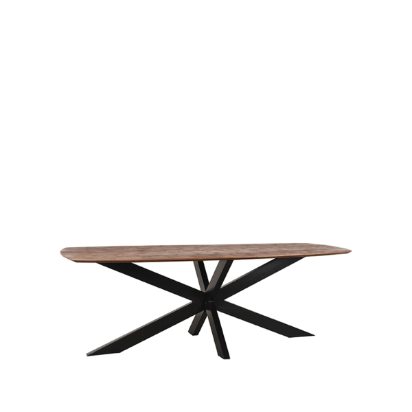 LABEL51 Eetkamertafels Zane - Espresso - Mangohout - 190x100 cmLABEL51