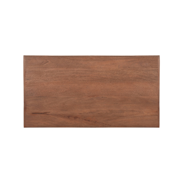 LABEL51 Eetkamertafels Tafelblad Straight Edge - Espresso - Mangohout - 120 cm StraightLABEL51