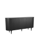 LABEL51 Dressoirs Oliva - Zwart - Eiken - Dressoir 180 cmLABEL51