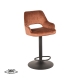 LABEL51 Barkrukken Fer - Rust - Velours - GasliftLABEL51