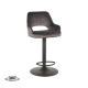 LABEL51 Barkrukken Fer - Antraciet - Velours - GasliftLABEL51
