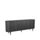 LABEL51 Dressoirs Oliva - Zwart - Eiken - Dressoir 220 cmLABEL51