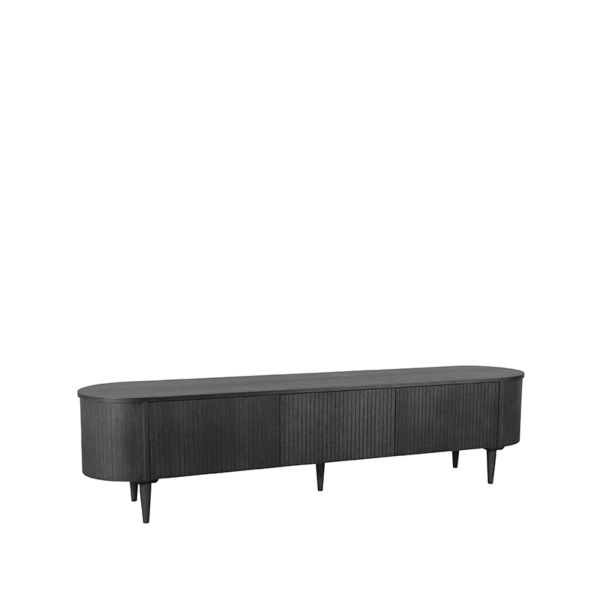 LABEL51 Tv-meubel Oliva - Zwart - Eiken - Tv-Meubel 220 cmLABEL51