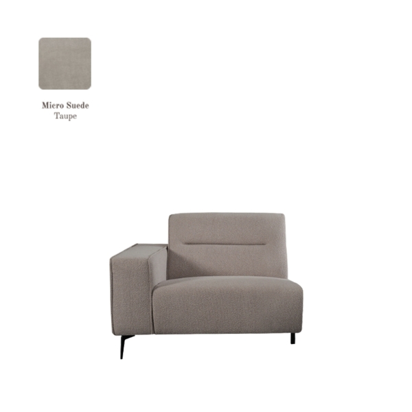 LABEL51 Bank Nero - Taupe - Micro SuedeLABEL51