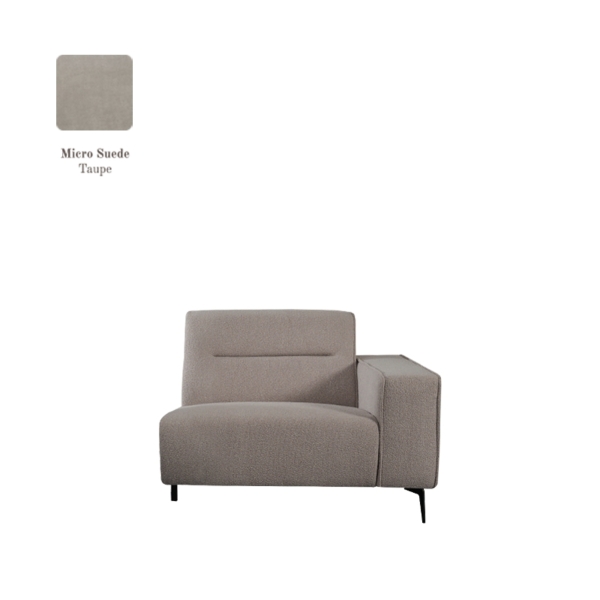 LABEL51 Bank Nero - Taupe - Micro SuedeLABEL51