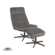LABEL51 Fauteuils Alvar - Antraciet - Cosmo - Incl. HockerLABEL51