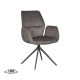 LABEL51 Eetkamerstoelen Mellow - Antraciet - Cosmo - Zwart OnderstelLABEL51