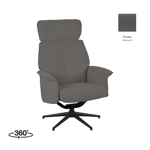 LABEL51 Fauteuil Verdal - Antraciet - CosmoLABEL51