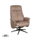 LABEL51 Fauteuils Bergen - Taupe - Micro Suede - Excl. HockerLABEL51