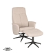 LABEL51 Fauteuils Bergen - Naturel - Boucle - Incl. HockerLABEL51
