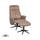 LABEL51 Fauteuils Bergen - Taupe - Micro Suede - Incl. HockerLABEL51