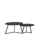 LABEL51 Salontafels Figure - Zwart - Mangohout - 70 cmLABEL51
