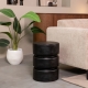 LABEL51 Bijzettafels Milly - Zwart - Mangohout - 35 cmLABEL51